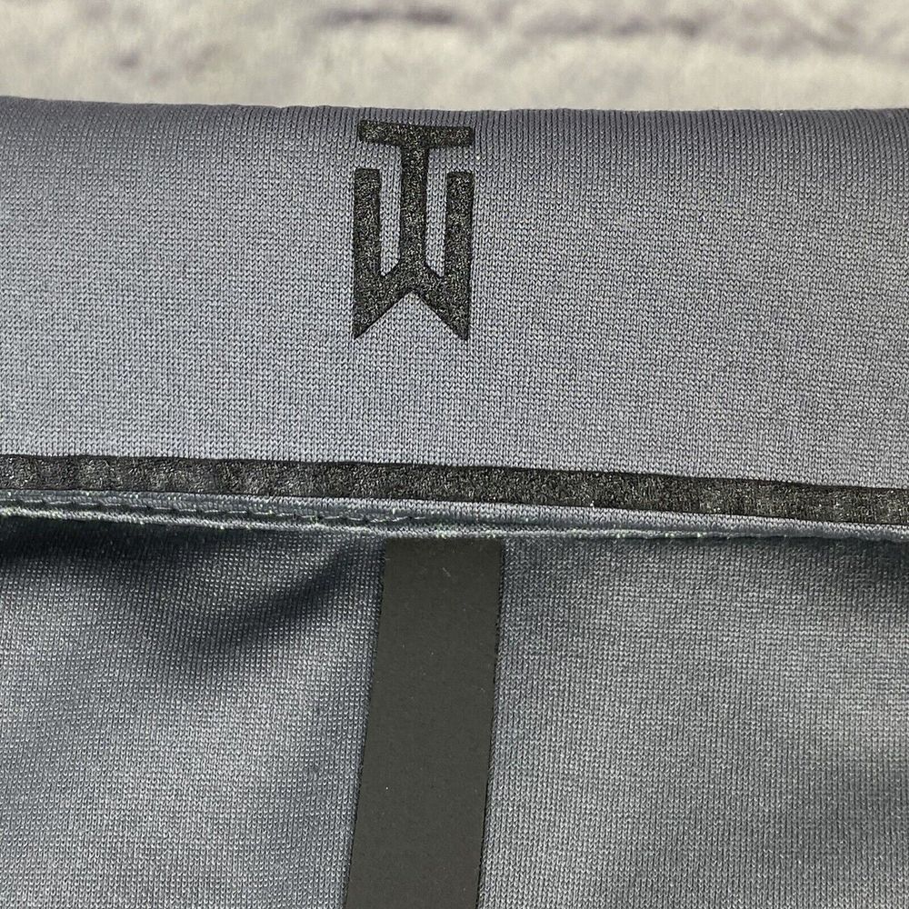 NIKE x Tiger Woods Collection Size XXL Mens Snap Front Golf Polo Gray / Green - Picture 11 of 15